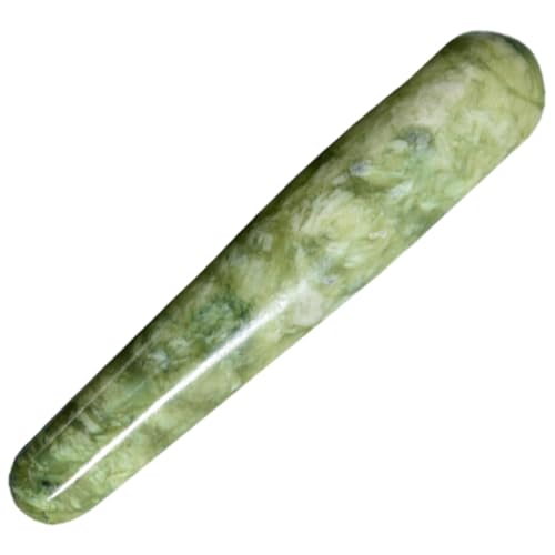 WRITWAA Herramienta De Masaje De Jade Masajeador Corporal y Facial De Masaje De Japara Mujer y Hombre Masajeador Para Tratamientos De Acupuntura y Relajación