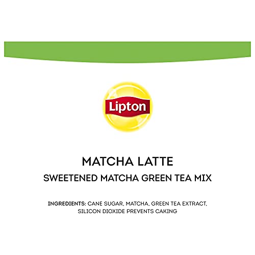 Lipton Japanese Matcha Latte Powder Mix Matcha Powder Sweetened Tea Add Dairy Nondairy Milk Of Choice Cafe Style Hot Or Iced Frappe Smoothie No Artificial Colors Flavor Or Sweetener 4.78 Oz 12 Ct #TOP7