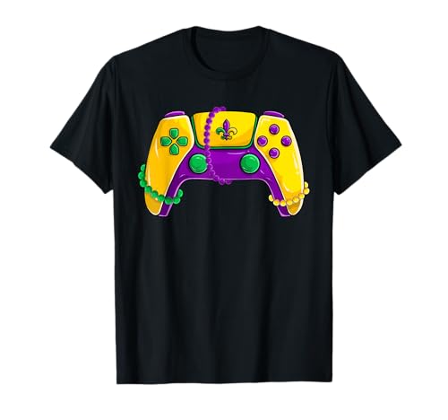 Cuentas de videojuegos para niños Mardi Gras, Gamer Boys Men Camiseta