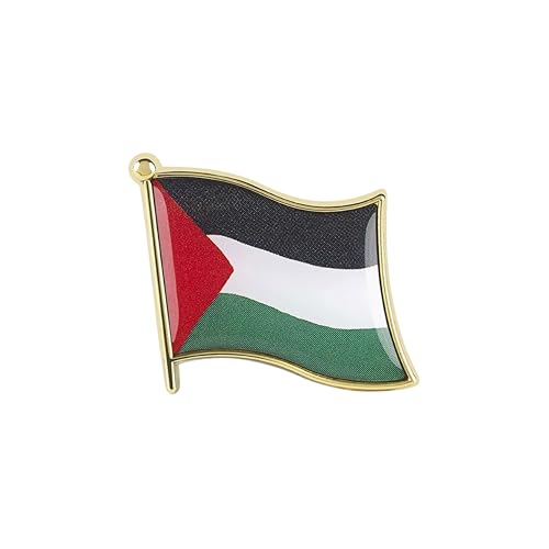 Palestine Flag Pin - Collectible Enamel Lapel Pin for Backpacks Scarves and Jackets | Jeweler Class Metal | Spartan and the Green Egg Explorer Series (143)