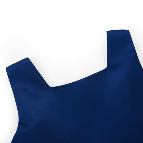 Uhnice Flower Girl Satin Dress Sleeveless Dresses with Detachable Bow for Wedding Party3