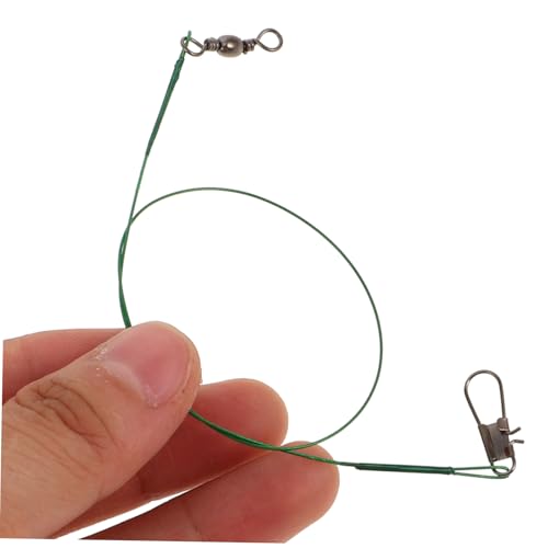 BESPORTBLE 40 piezas alambres de pesca con swivels y snaps Acero miniatura 3