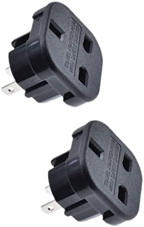 Pack of 2 UK to US Plug Adaptor Type G to Type A and B from UK to USA, Canada, Australia, Jamaica, Barbados, Mexico, Thailand, China, Japan and more 3 pin to 2 Pin American Travel Adapter Plugs