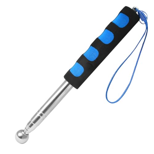 Astas Bandera Telescópicas, Porra Extensible Portátil, Mastil Bandera Exterior, Palo Extensible para Bandera de Acero Inoxidable, para Guía de Viaje Banner, camping excursiones senderismo, 2 m