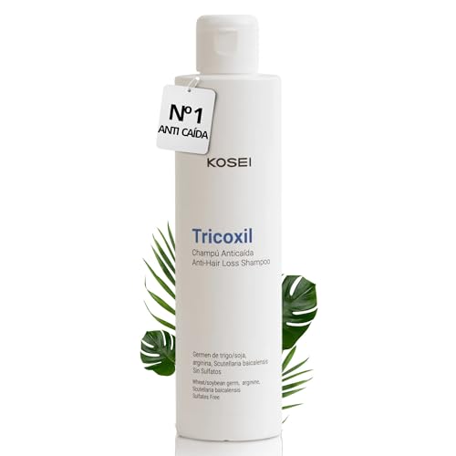 TRICOXIL Champú Anticaída | Champu Anticaida Mujer y Hombre | Alternativa al Minoxidil | Con Extracto Vegetal sin Sulfatos | Reduce la Perdida del Cabello y Aumenta la Densidad Capilar