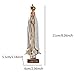 RR&LL Catholic Statue Our Lady of Fatima Virgin Mary Figure, Resin, 8.26x2.36x2.16 inch, White