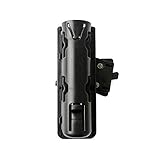 aikeec Baton Holder 360 Degree Rotating Telescopic Baton Pouch, Expandable Baton Holsters,Tactical Swivelling Flashlight Holsters ABS Case (Black)