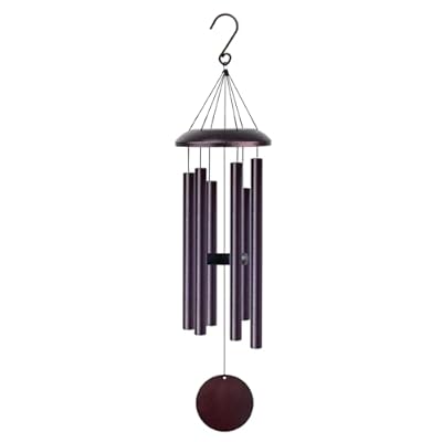 Pvifvi Wind Chimes for Outside Deep Tone, 38" Large WindChimes with 6 Tubes, 100% Rustproof Aluminum, Memorial Gift or Garden Patio Porch and Outdoor Décor(Bronze)