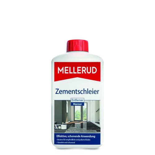 MELLERUD Zementschleier Entferner Säurefrei | 1 x 1 l | Effizientes Reinigungsmittel gegen Zementschleier, Zementreste und viele weitere Verschmutzungen