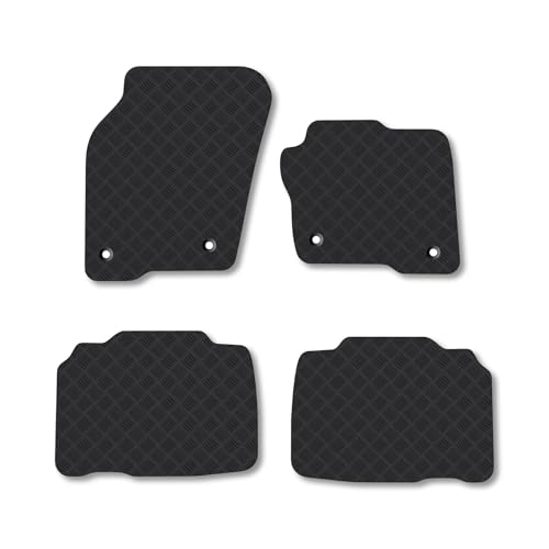Rubber Car Mats Compatible With Ford Edge (2014-2019) Tailor