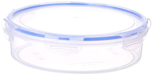 Image of Aristo Lock & Fresh 1000 Plastic Storage Container For Storing grains, pulses, rice, wheat etc Set of 3-1300 ML, Transparent Clear (22 (D) x 6.5 CM)