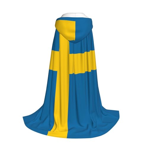 Capa de Halloween unisex con estampado sueco para evitar disfraces incómodos 3