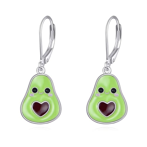 Boucles d'oreilles avocat argent 925 pour illuminer vos tenues du quotidien