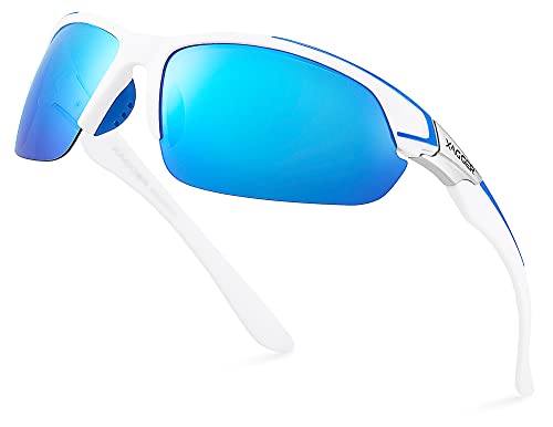 Image of Polarized Sport Sunglasses for Men Women Wrap Around UV400 Running Baseball Softball Fishing Driving Glasses