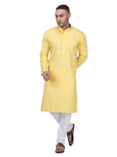 Image of Rajubhai Hargovindas Men's Premium Cotton Solid Kurta