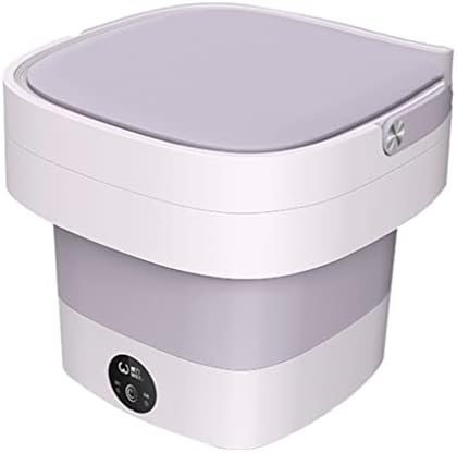 DLVKHKL Folding Washing Machine Portable Small Household Wash Underwear Panties Socks Washing Machine Shoes Machine (Color : Purple)