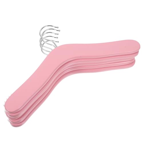 LOORGVEL 5 Piezas Perchas de Madera para Ropa Infantil Colgadores para Bebés Bordes Redondeados Organizadores para Armario de Guardería Mini Talla para Pantalones Abrigos y Conjuntos