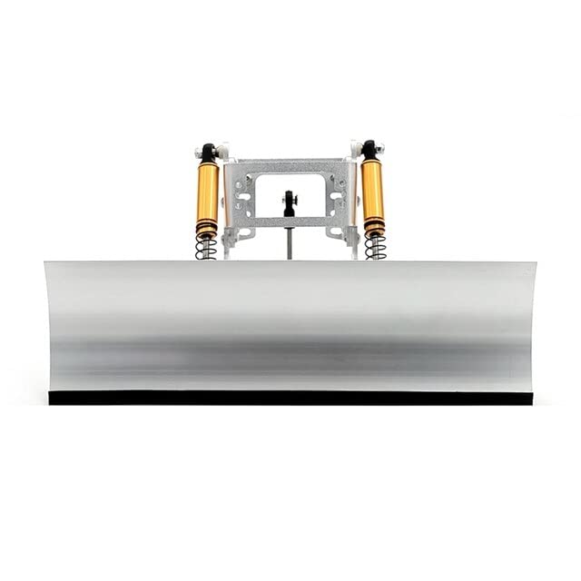 for 1/10 Remote Control Climbing Car Kit RTX4 Metal Snow Shovel SCX10 III 90046 Bidirectional Snow Shovel Tool - (Color: Silver)