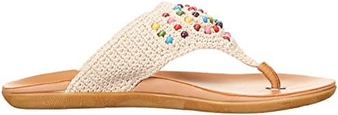 The SAK Women's Shana Crochet Thong Sandal Flat, Ecru Bali Beads, 8 | Image 5