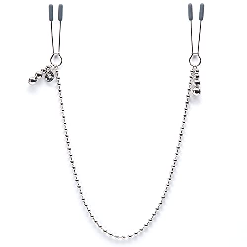 Lovehoney Pinces à Tétons Chaîne Perlée Argent Darker at My Mercy de Cinquante Nuances - Hypoallergénique - 27 g