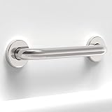 AmeriLuck Stainless Steel Bath Safety Grab Bar, ADA Compliant 500lbs Loading Capacity (Chrome, 12 in
