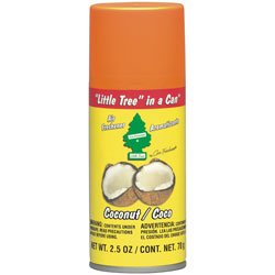 Little Tree in a CAN Car Air Freshener 2.5 oz Aerosol Spray, Coconut Scent