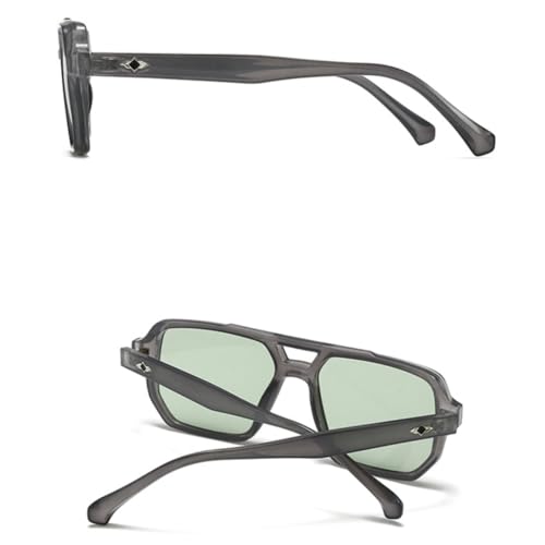 Lunettes de soleil UV400 carrées protégeant vos yeux avec verres dégradés - 3