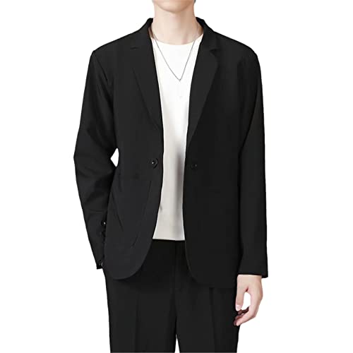 Men's Casual Suit Spring and Autumn Fashion Simple Business Slim Long-Sleeved Suit