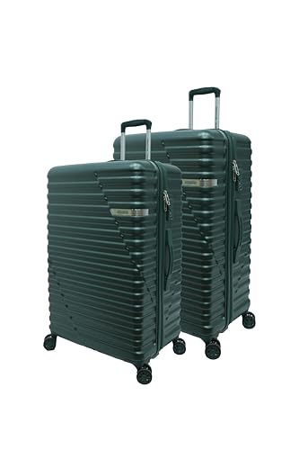 Image of American Tourister (Set of 3 Pc Small Medium and Large Polycarbonate Hardsided Cabin Checkin Strolly /Suitcase 8 Spinner Wheels Luggage (Green)