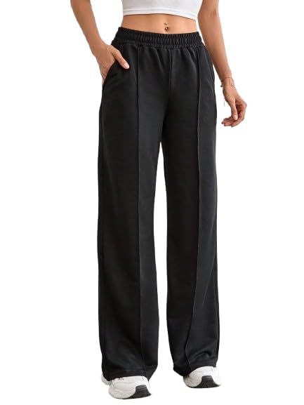 O3e® Women’s Cotton Loose Fit Joggers – Soft & Comfortable High Waist Lounge Pants | Stylish Track Pants with Pockets