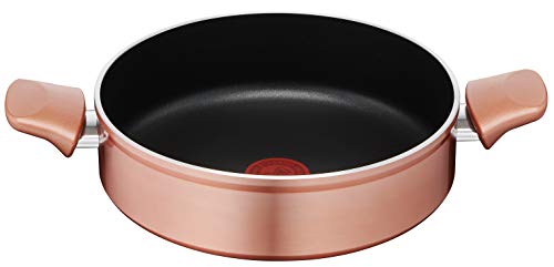 Lagostina Ramata Tegame a 2 maniglie Antiaderente, Alluminio Antiaderente, diametro 24 cm, color rame