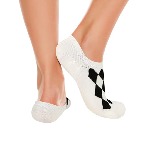 Image of Benefeet Sox Cute No Show Socks for Women Low Cut Socks for Girls Liner Invisible Socks Cotton Flat Boat Loafer Socks