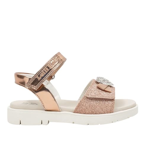 Image of Lelli Kelly Girls Kids Rose Gold Zaira Cipria Glitter Adjustable LK4864 (CI01) Sandals (Rose Gold, UK Footwear Size System, Little Kid, Women, Numeric, Medium, 10)