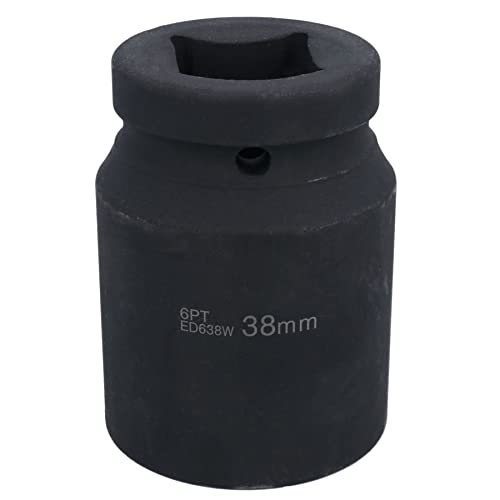 1" Drive 38mm Deep MM Impact Impacted Socket 6 Sided Single Hex