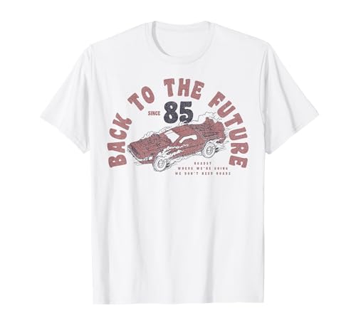 Image of Back To The Future Since 85 Vintage Peel Out Logo T-Shirt
