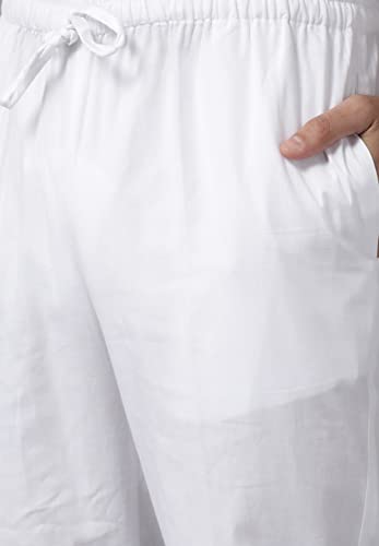 Image of See Designs Mens Kurta |White Cotton Embroidered Kurta With Pajama Set Mandarin Collar Long Sleeves Chikankari Kurta