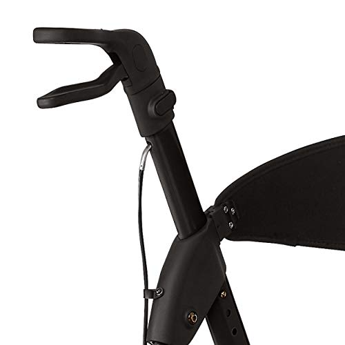 Medline Mds86870G Momentum Rollator With Seat, Premium Rolling Walker, 6" Wheels, Gray, Supports Up To 250 Lbs #TOP6