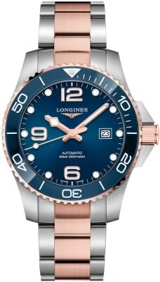 Longines HydroConquest �������� 43mm �����Y�E�H�b�` �V���o�[ ���_�� �V���o�[ ���_��