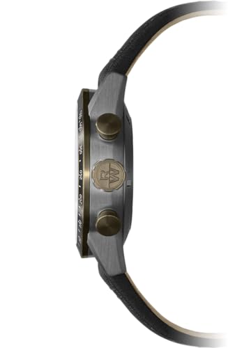 RAYMOND WEIL Men's 7780-TB3-20423 Freelancer Automatic Chronograph Bi-compax Bronze and Titanium Leather Watch2