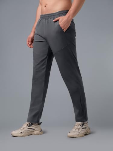 Image of TECHNOSPORT Men's Regular Fit Track Pant with SPF50+, Quick Dry Properties for Running, Gym, Sports and Regular Use