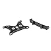 KYX Racing Aluminum Cross Member Bracket Fixed Seat Brace Battery Tray Mount for 1/10 RC Crawler Car Axial SCX10 III AXI03007 SCX10.3 (Black)