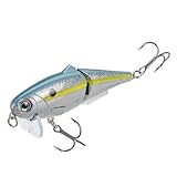 Strike King (HCWS2-591) Wake Shad Fishing Lure, Single Jointed Swimming Topwater...