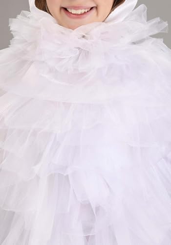 Disfraz infantil de pollito blanco con vestido y capucha miniatura 4