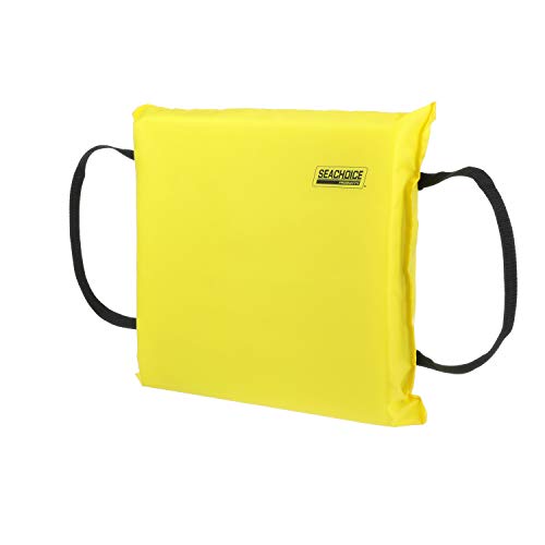 Seachoice Emergency Marine Foam Flotation Cushion, Square, 15 In. X 15 In, Safety Yellow #TOP5