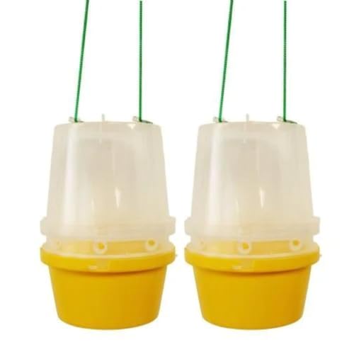 Wasp Traps Pack of 2 - Effective Wasp Catchers for Homes, Gardens, and Patios - Reusable, Chemical-Free Solution, Eco-Friendly Recyclable Plastic - Species-Specific - Outdoor Pest Control