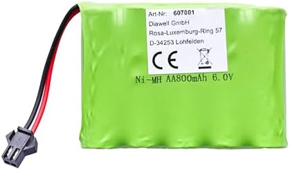 Akku 6V 800mAh NI-MH Modellbau 70x50x15mm Neu 600015
