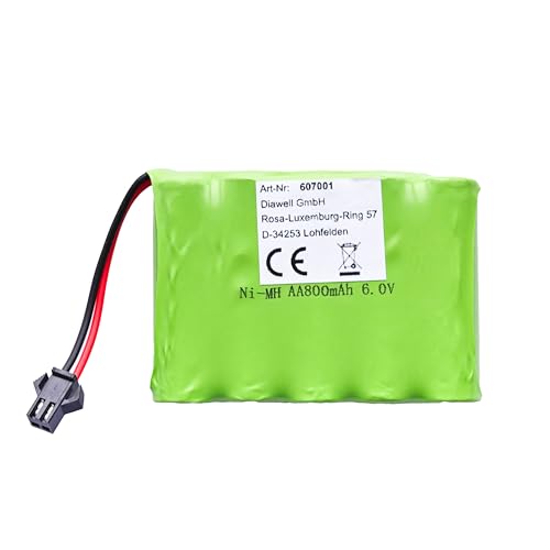 Akku 6V 800mAh NI-MH Modellbau 70x50x15mm Neu 600015