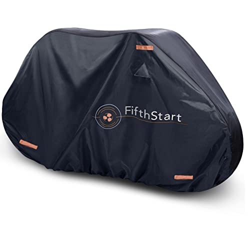 Fifthstart Waterproof Bike Cover. Ripstop Fabric & Uv Resistant. Double Stitched & Heat Sealed Bike Covers Outdoor Storage Waterproof With Unique Breathe Valves. Ideal Bicycle Cover (1,700Mm Black & Orange) #TOP7