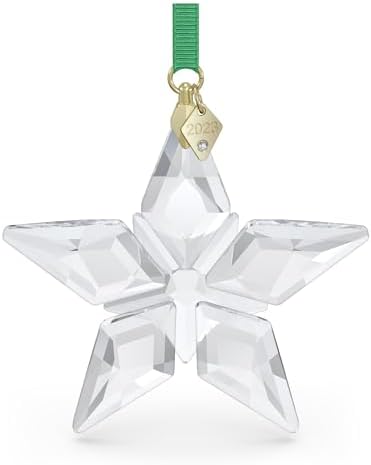SWAROVSKI Annual Edition 2023 Ornament, Clear Crystal Star with 97 Facets, Gold-Tone Finished Tag, Part of The Swarovski Annual Edition Collection image 4