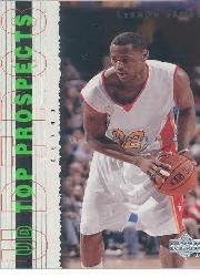 2003 UD Top Prospects LeBron James Promos Basketball Card (2003) #P3 LeBron James